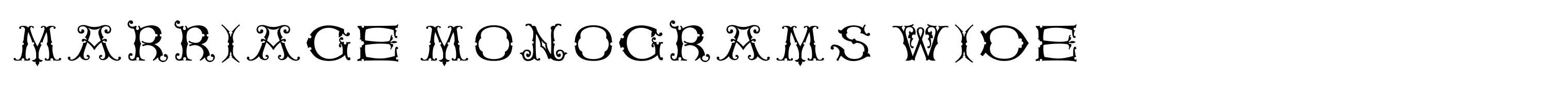 Marriage Monograms Wide